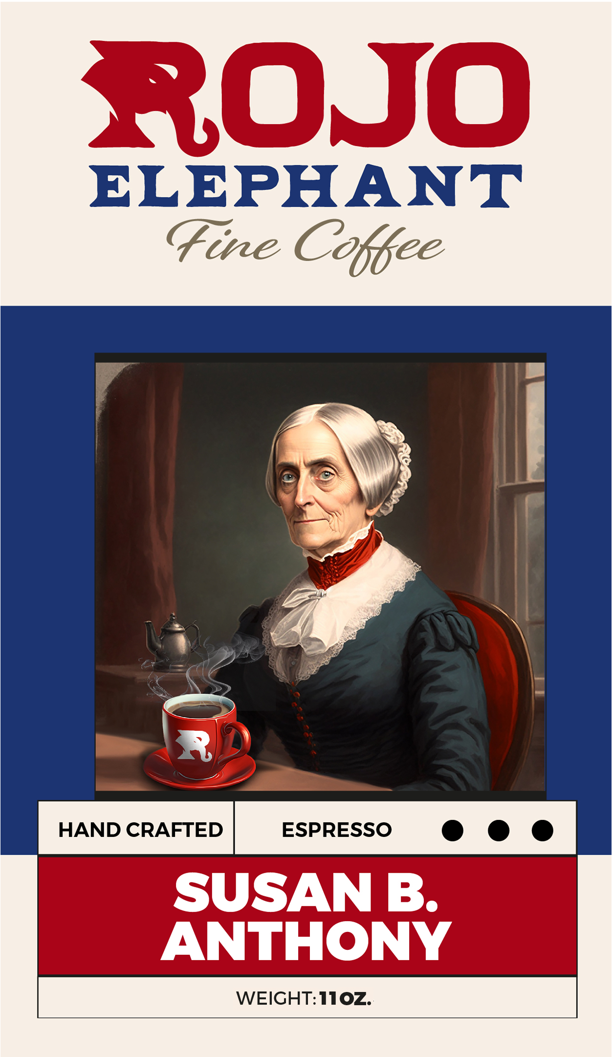 Susan B. Anthony Espresso – Rojo Elephant Fine Coffee