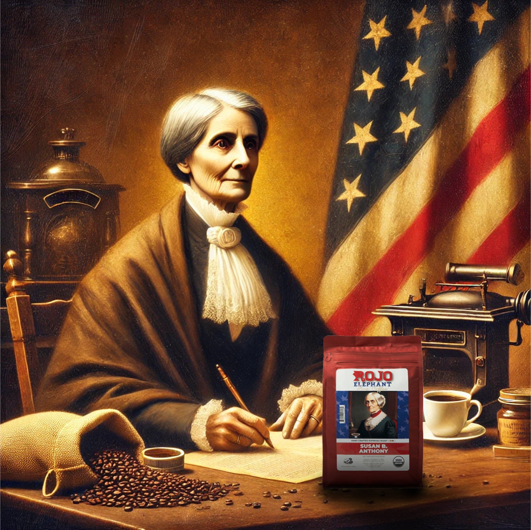 Susan B. Anthony Espresso – Rojo Elephant Fine Coffee